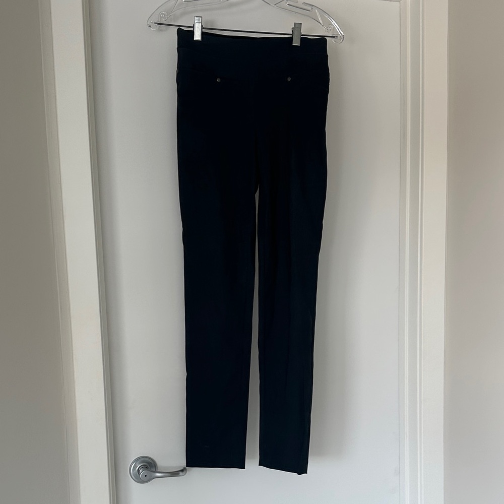 SUZY SHIER Dress Pant (XS), Stretchy, Navy/Charcoal Grey